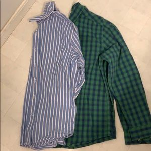 2 boys LS button down dress shirts. Size XL 14/16